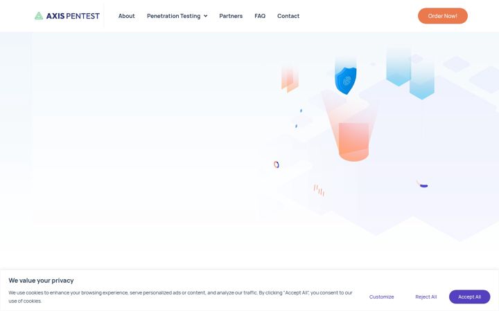 Screenshot of axispentest.com