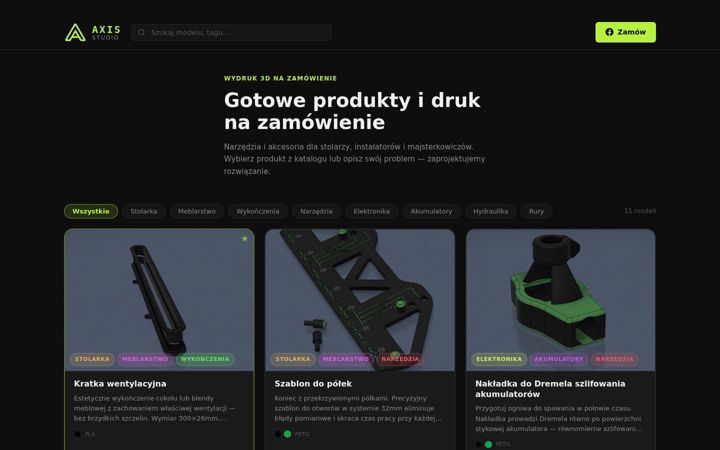 Screenshot of axisstudio.pl