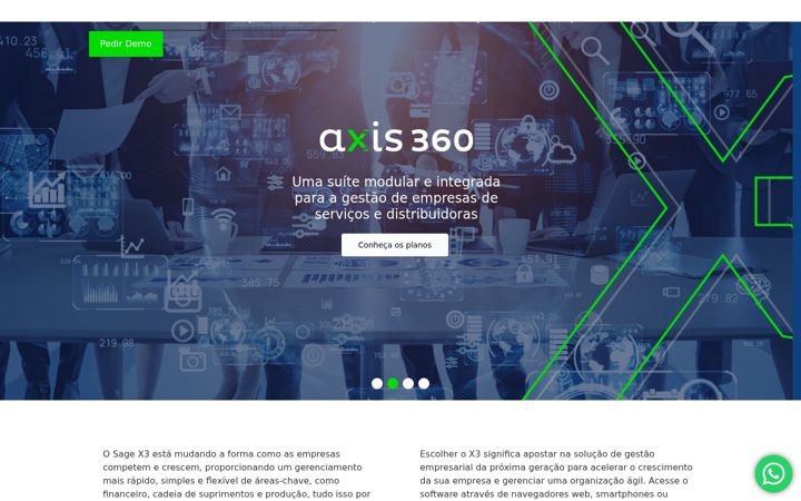 Screenshot of axisx3.com