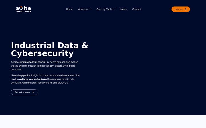 Screenshot of axite-securitytools.com
