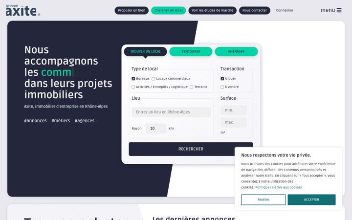 Screenshot of axite.fr