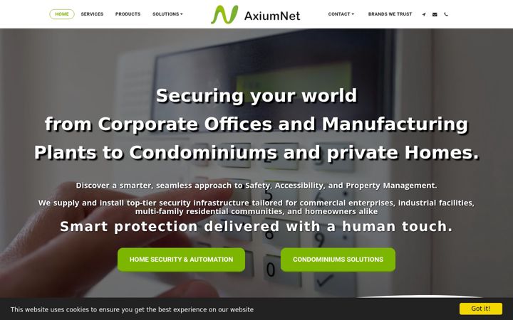 Screenshot of axiumnet.ca