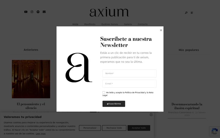 Screenshot of axiumsite.org