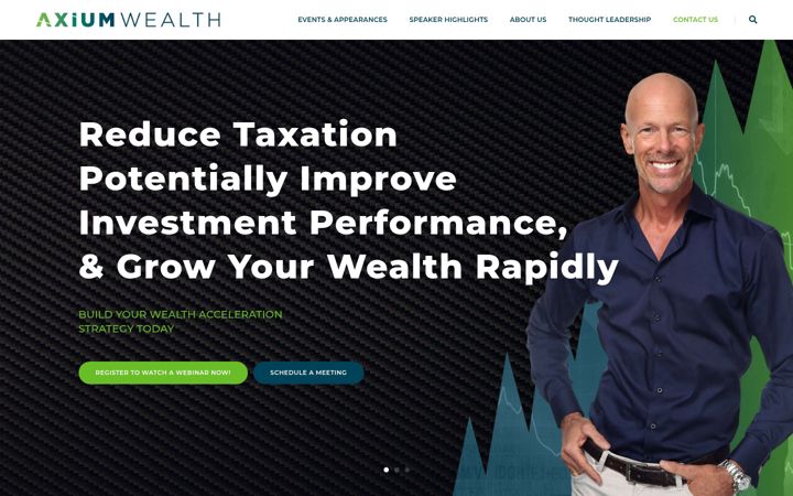 Screenshot of axiumwealth.com