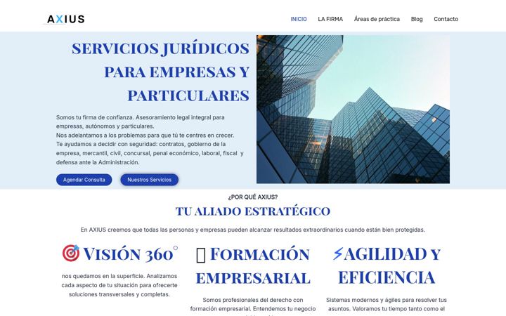 Screenshot of axius.es