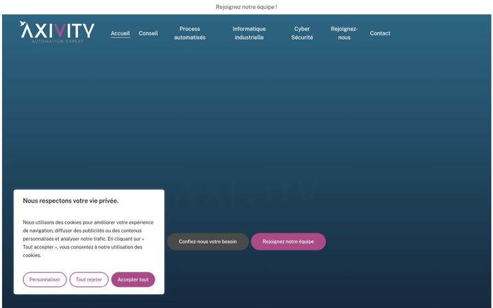 Screenshot ta' axivity.fr