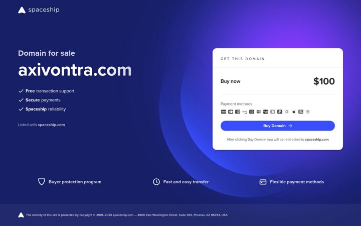 Screenshot of axivontra.com