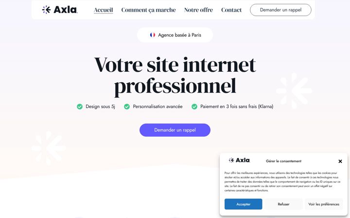 Screenshot of axla.fr