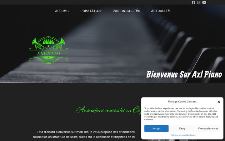Screenshot ta' axlpiano.fr