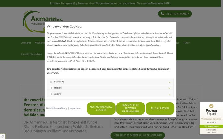 Captura de ecrã de axmann-march.de