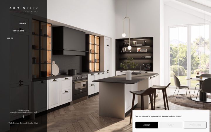Screenshot of axminsterkitchens.co.uk