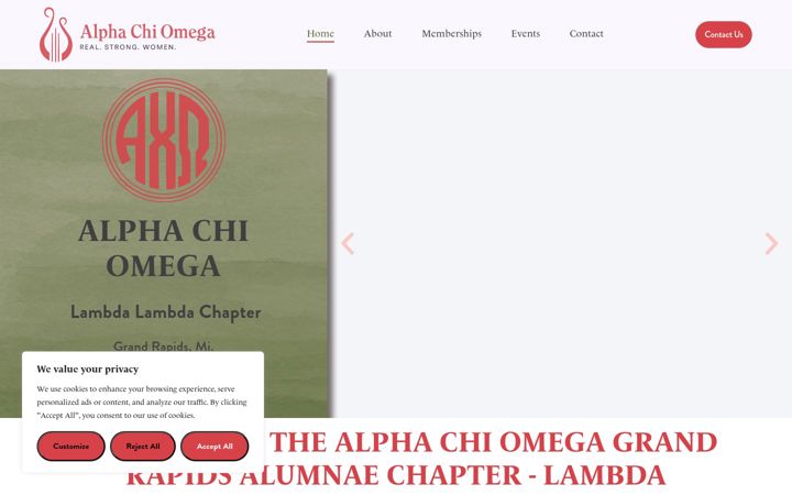 Screenshot of axograndrapids.com