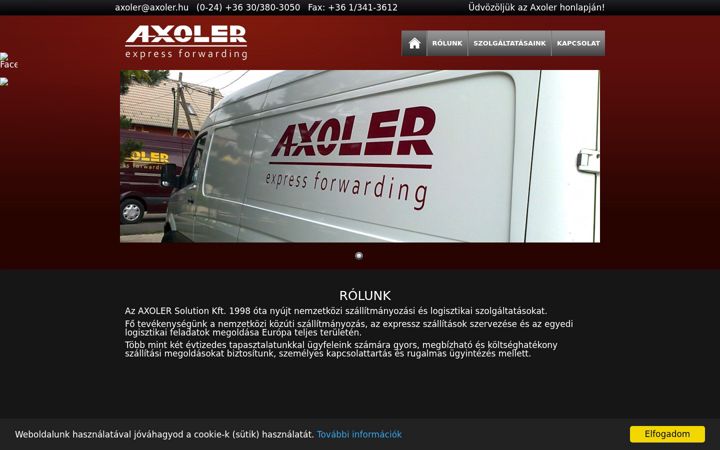 Screenshot of axoler.hu