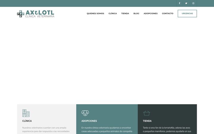 Screenshot of axolotlmascotas.com