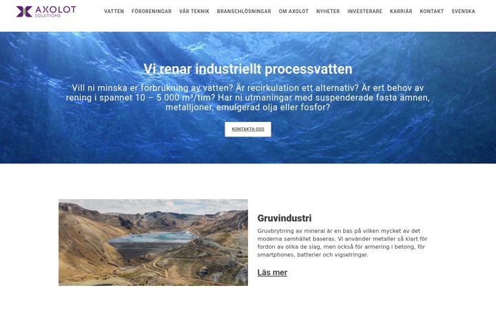 Screenshot of axolotsolutions.com