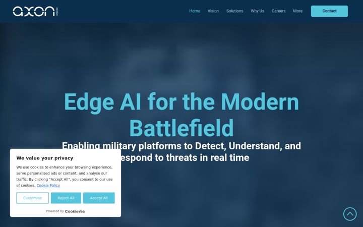 Screenshot of axon-vision.com