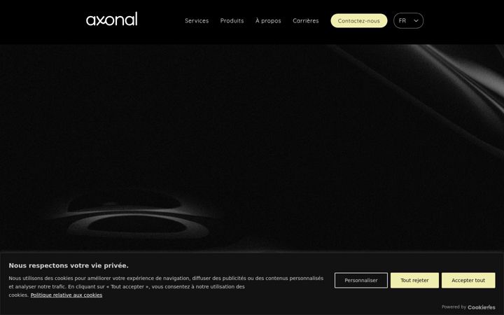 Snímek obrazovky axonal.io