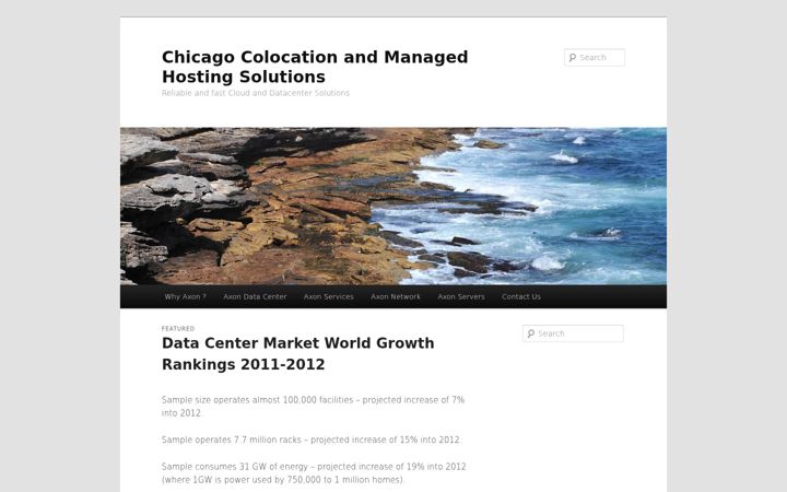 Screenshot of axondatacenters.com