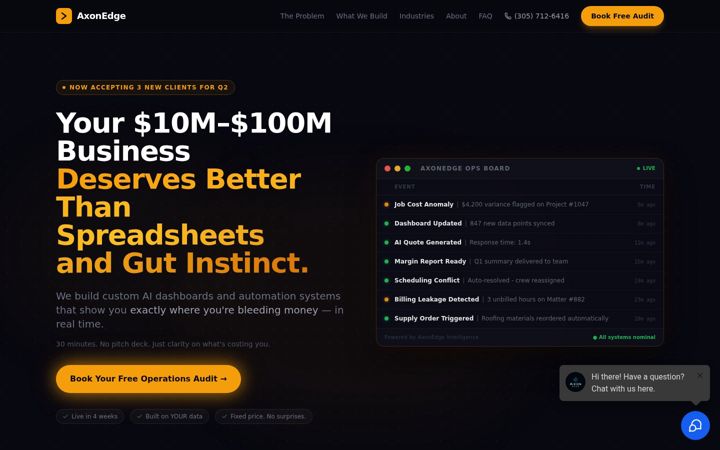 Screenshot of axonedge.tech