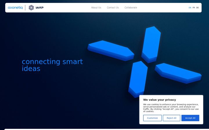 Screenshot of axonetiq.com