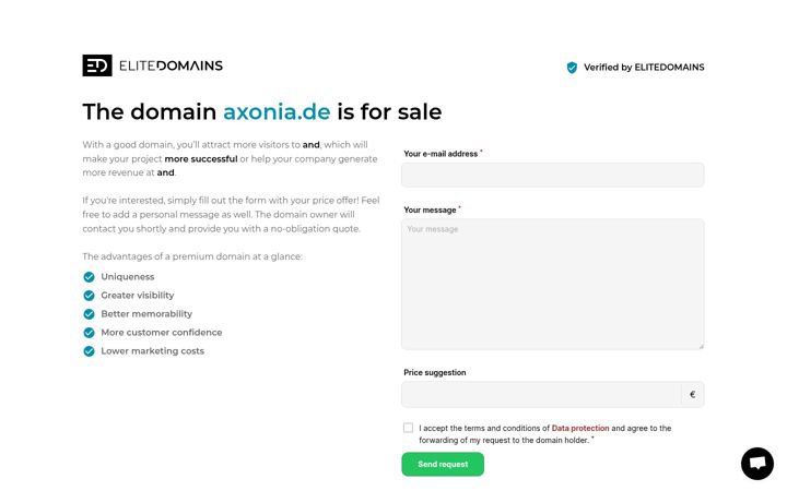 Screenshot of axonia.de
