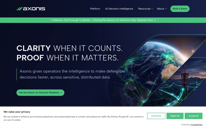 Screenshot of axonis.ai