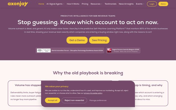 Screenshot of axonjay.tech