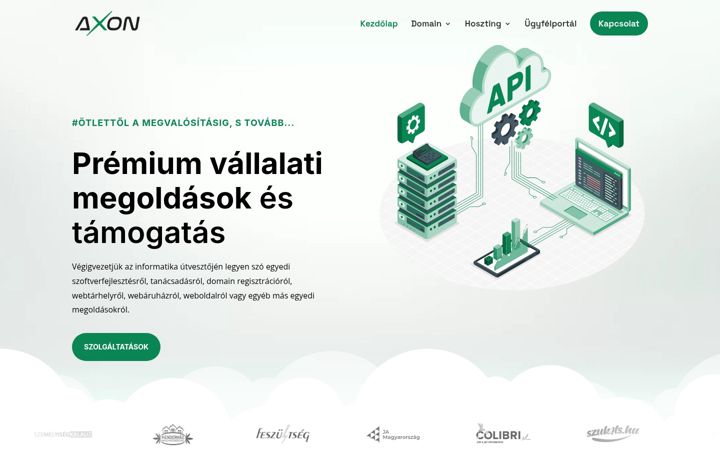 Screenshot of axonltd.hu