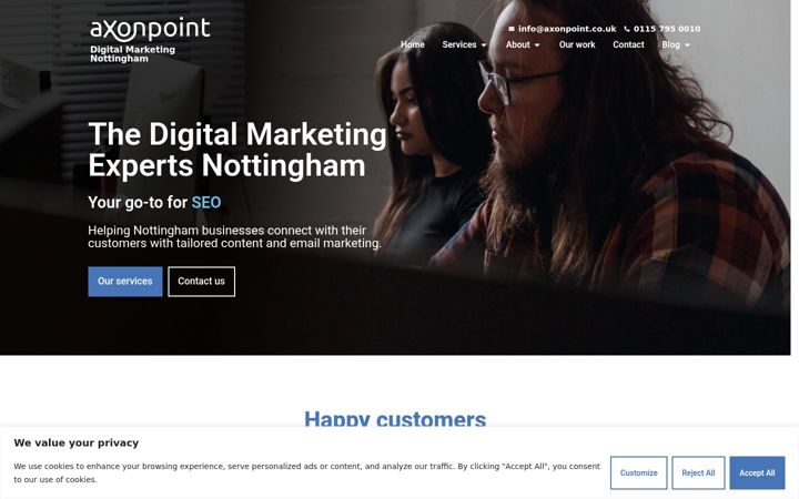 Captura de pantalla de axonpoint.co.uk