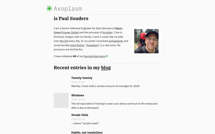Screenshot of axoplasm.com