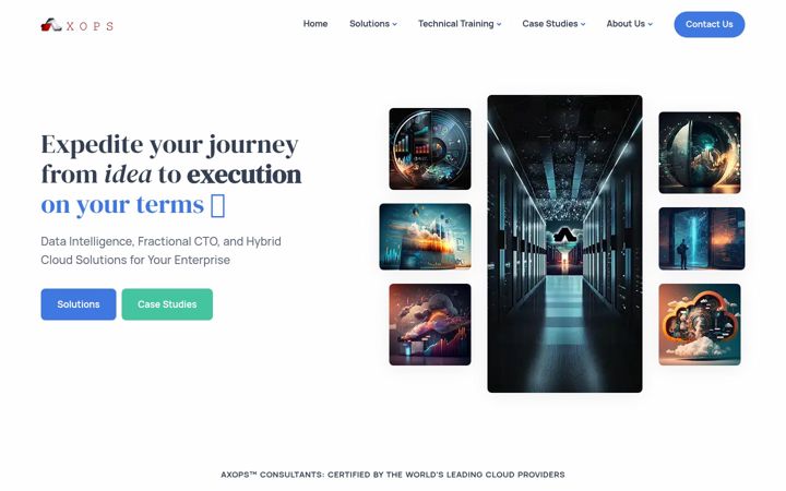 Screenshot of axops.tech