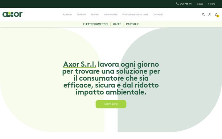 Screenshot of axor.net