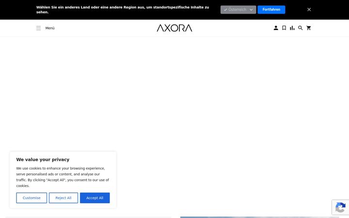 Screenshot of axora.at