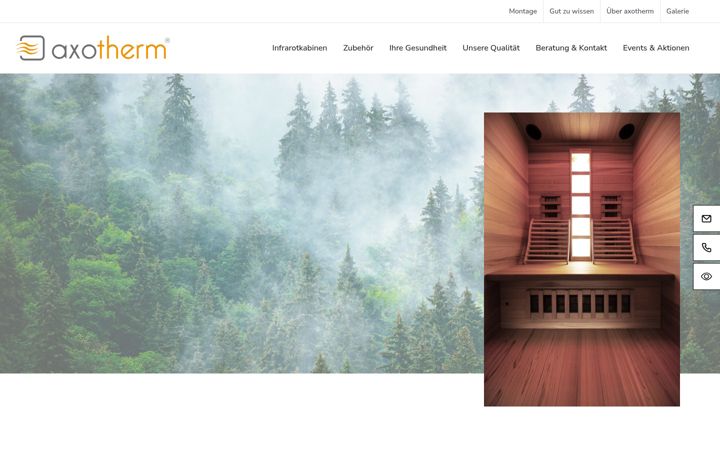 Screenshot of axotherm.de