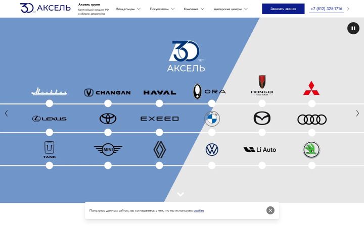 Screenshot of axsel-group.ru