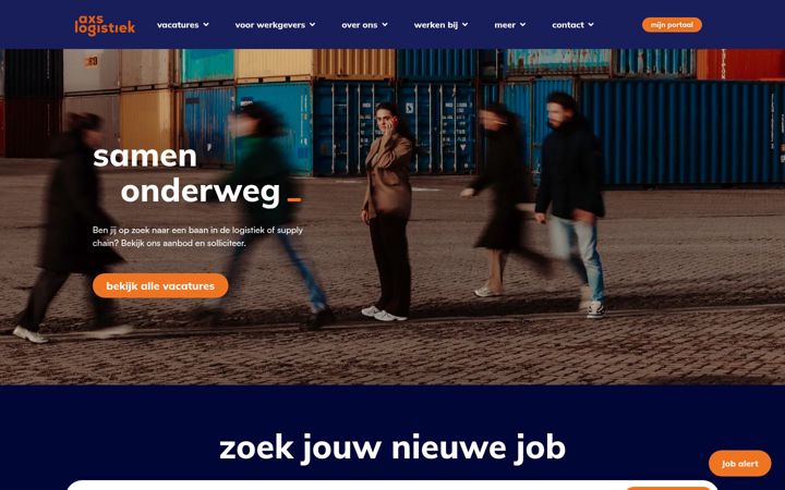 Screenshot of axslogistiek.nl