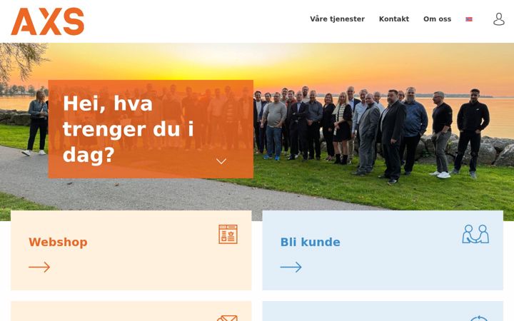 Screenshot of axsnordic.no
