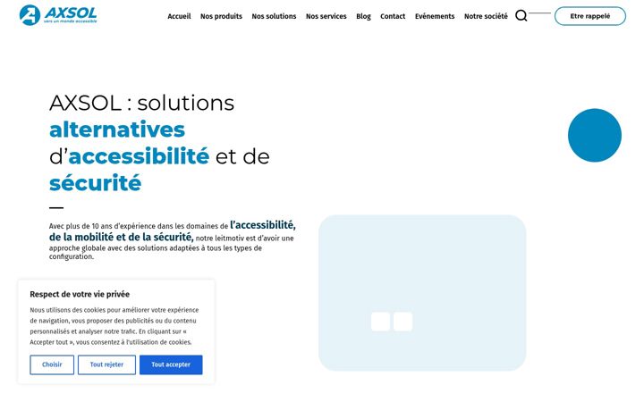 Screenshot of axsol.fr