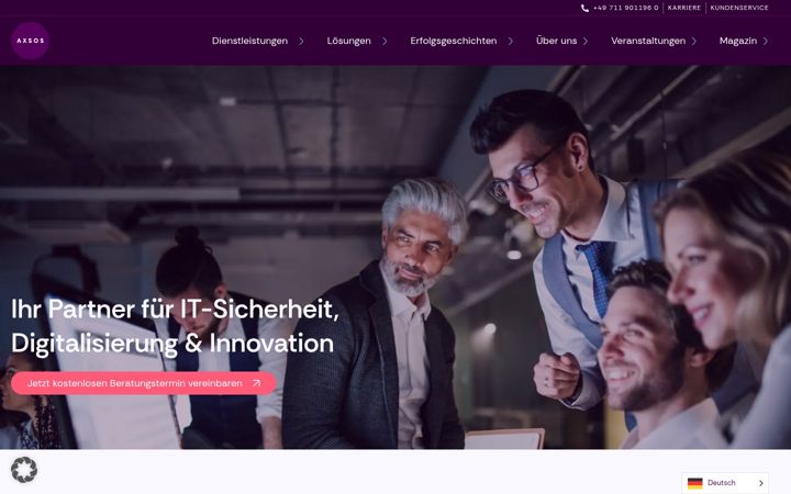 Screenshot of axsos.de