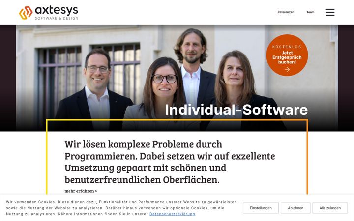 Screenshot of axtesys.at