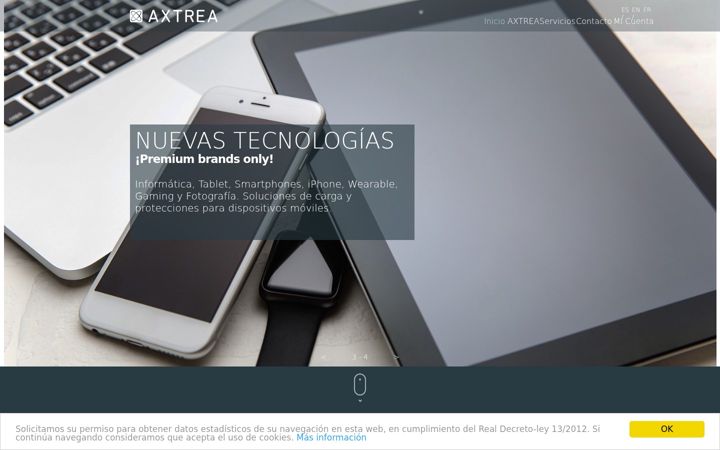 Screenshot of axtrea.com