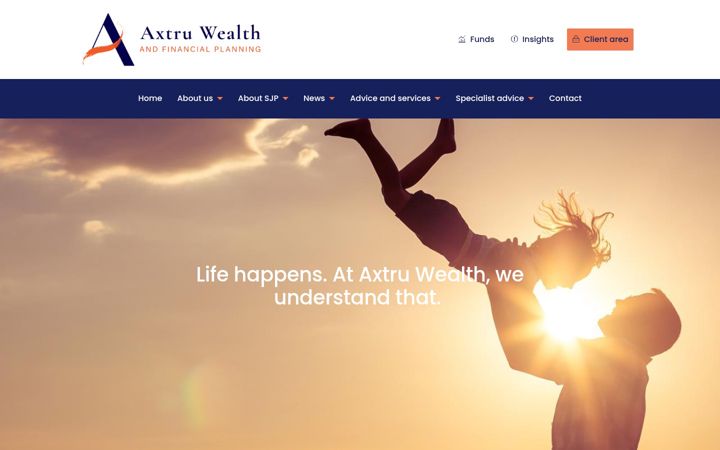 Captura de pantalla de axtruwealth.co.uk