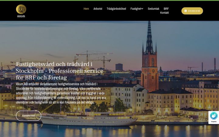 Zrzut ekranu axumtradgard.se