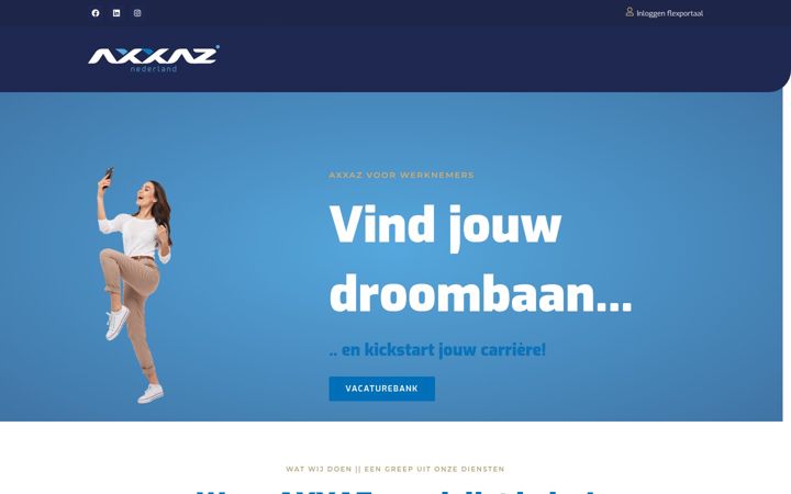 Screenshot του axxaz.nl
