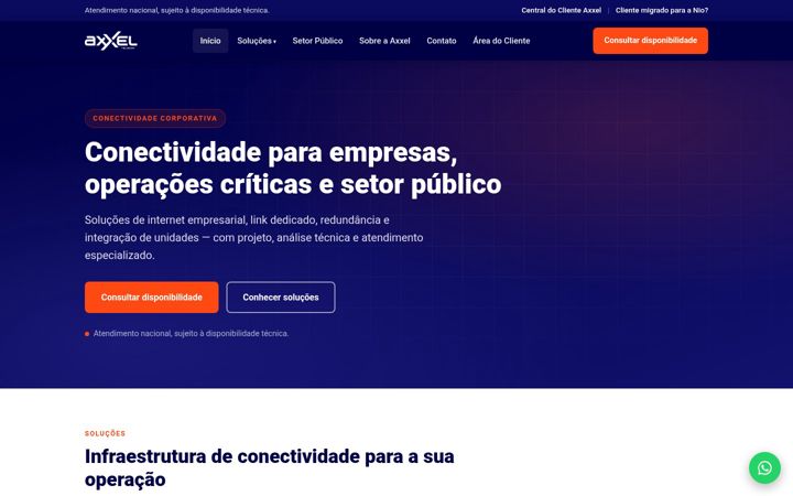 Screenshot of axxel.com.br