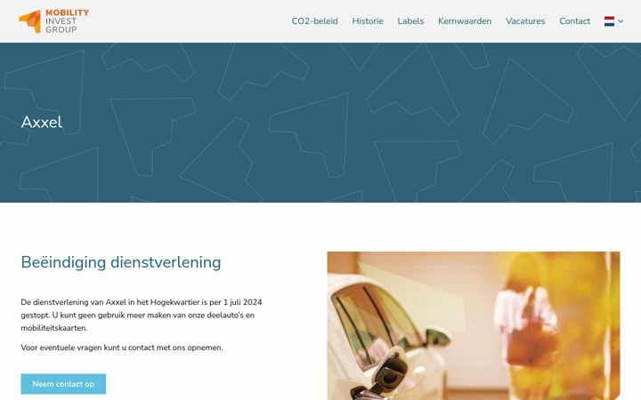 Screenshot of axxel.nl