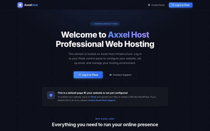 Screenshot of axxel1.com
