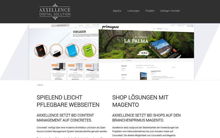Screenshot of axxellence.de