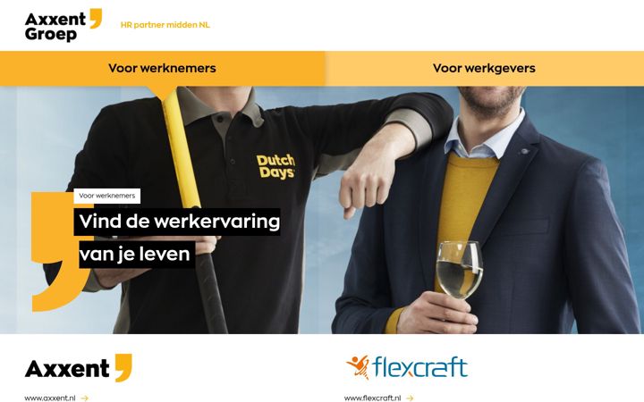 Screenshot του axxentgroep.nl