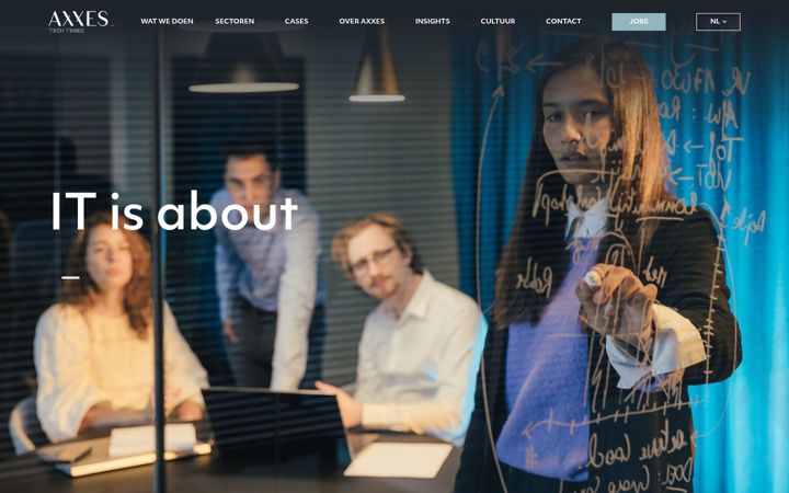 Screenshot of axxes.com